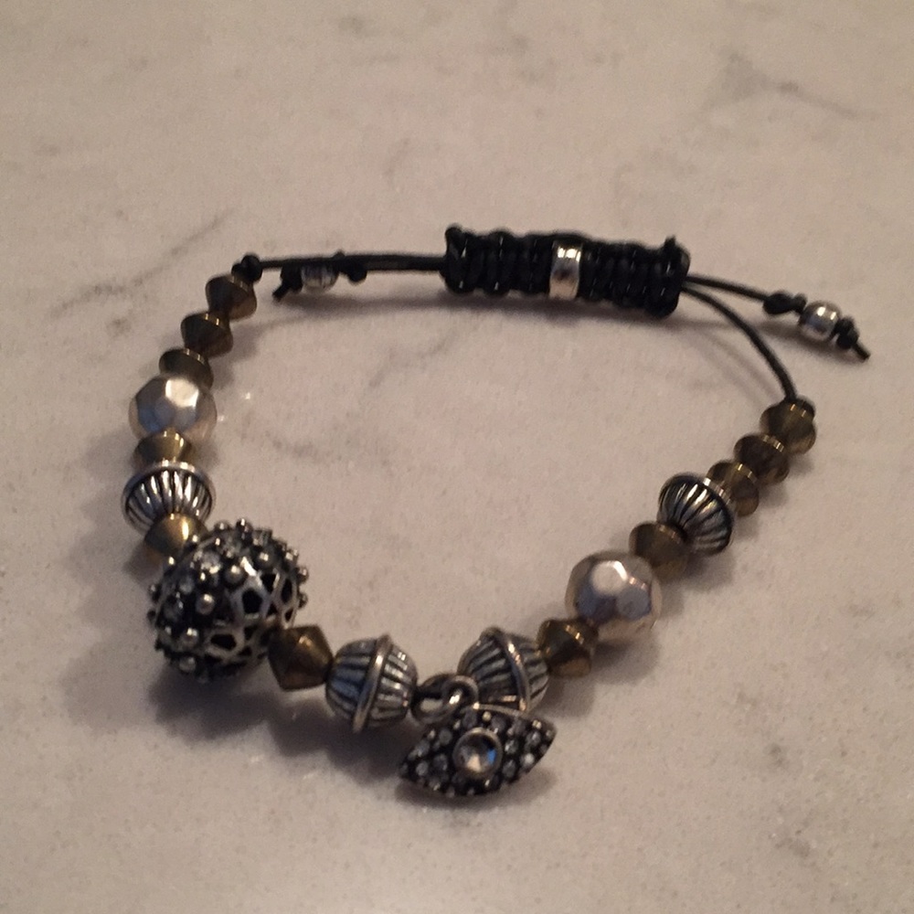 Chico’s adjustable evil eye bracelet